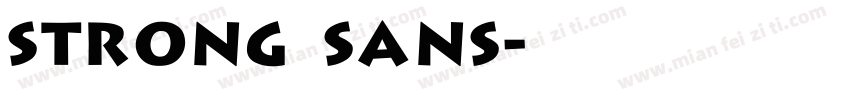 Strong Sans字体转换